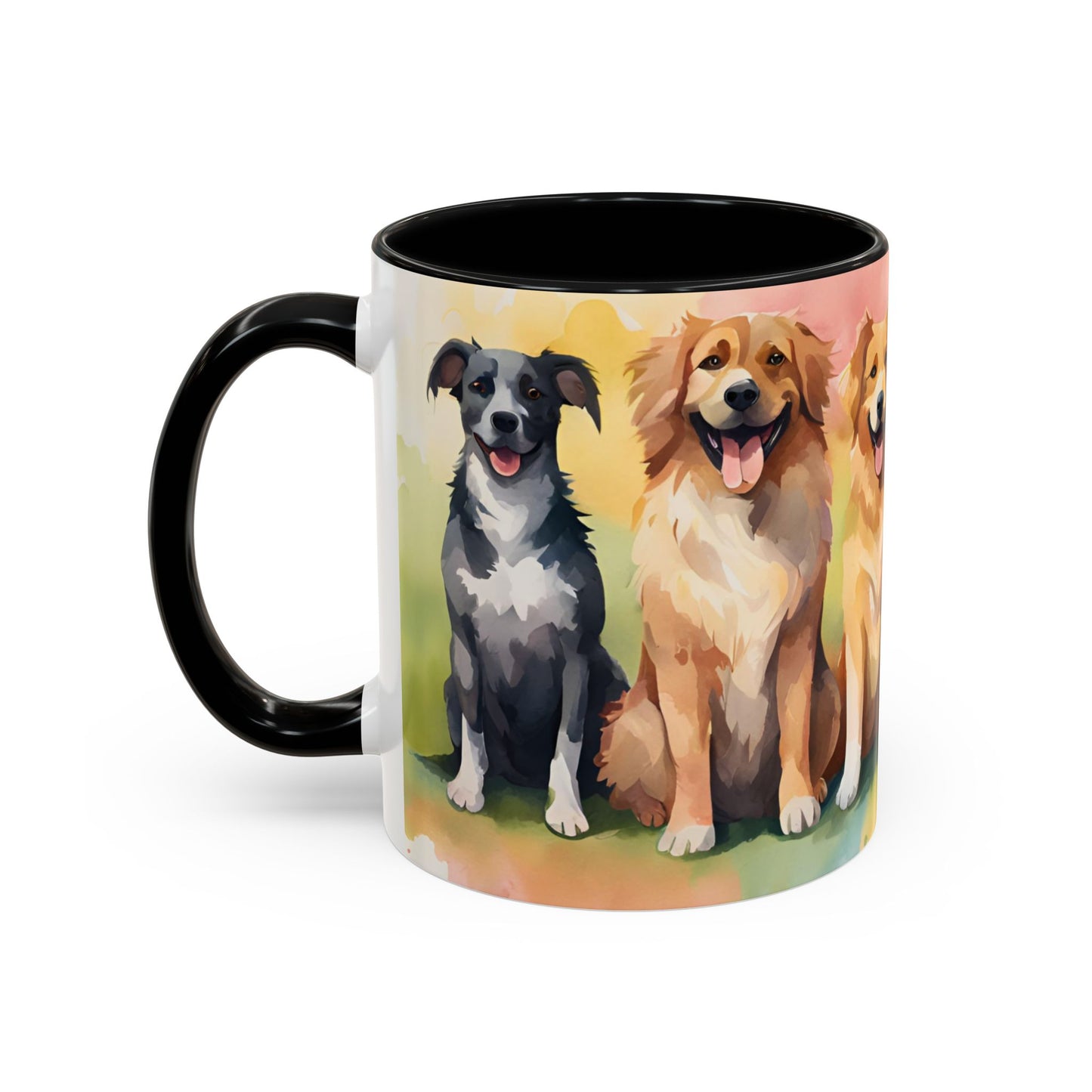 Multicoloured Doggies 08 Accent Mug 11oz