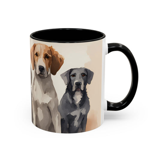 Doggies in a Row 01 Accent Mug 11oz