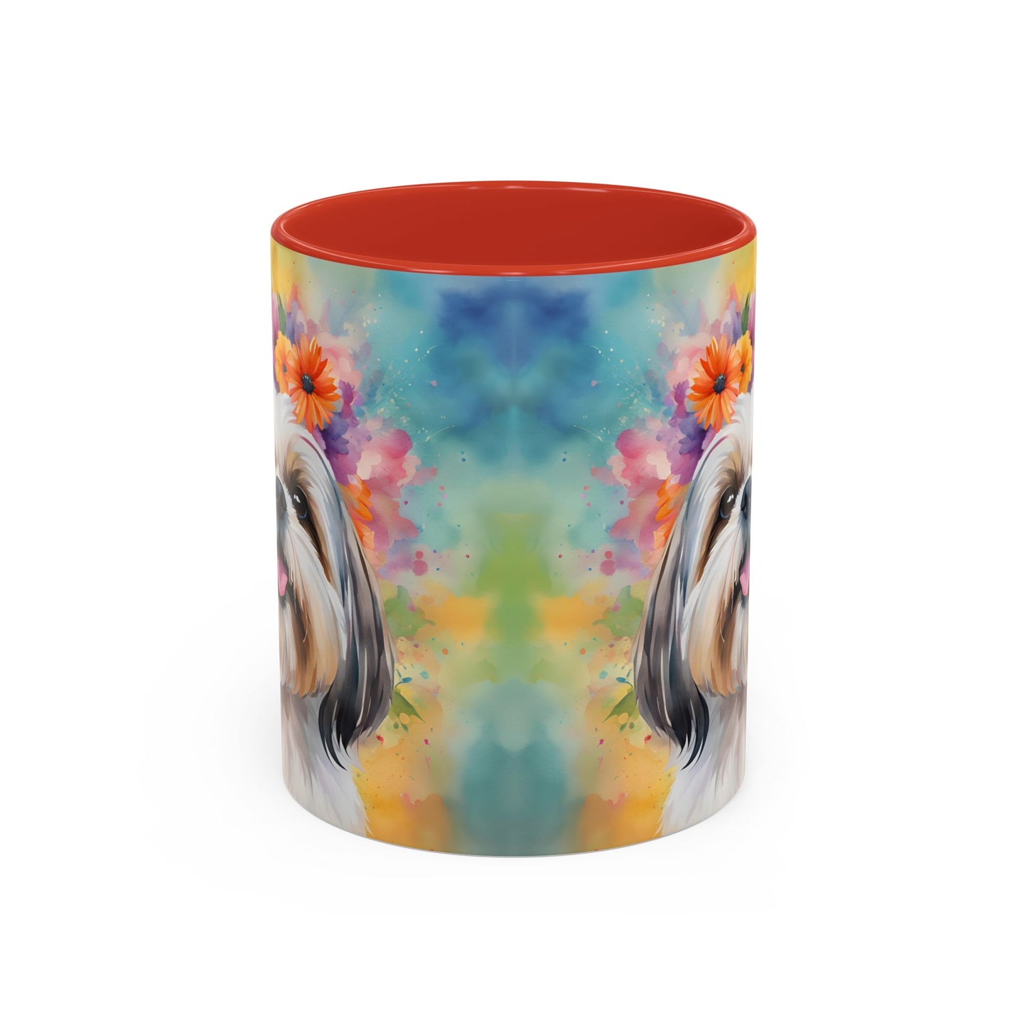 Shih Tzu 01 Accent Coffee Mug - Dog Lover Gift