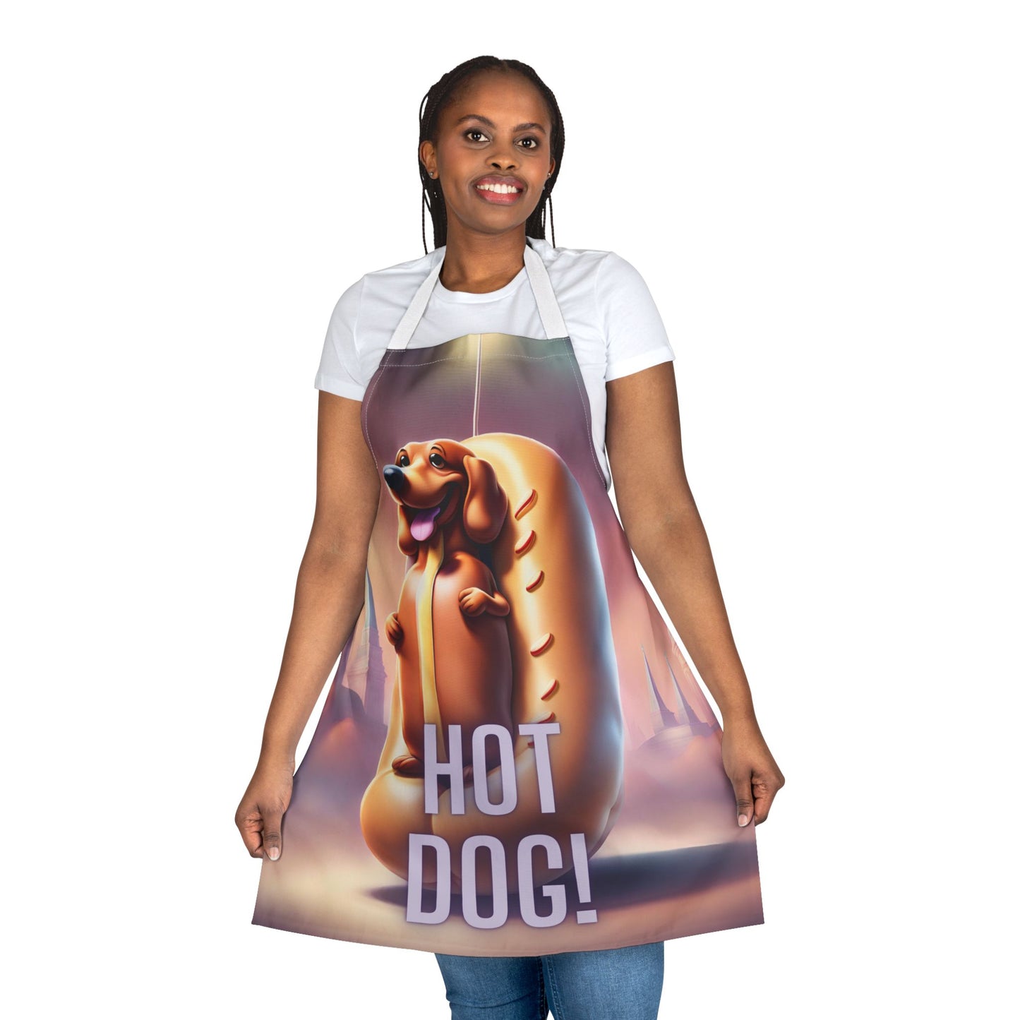 Hot Dog 1 Apron, 5 Color Straps (AOP)