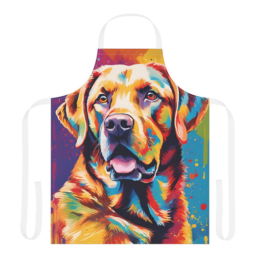 Multicoloured Labrador Adult Apron (AOP)