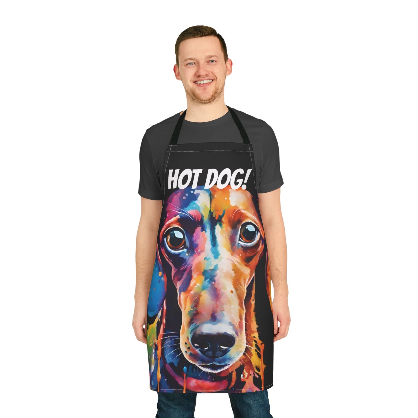 Multicoloured Hot Dog Weiner Adult Apron (AOP)