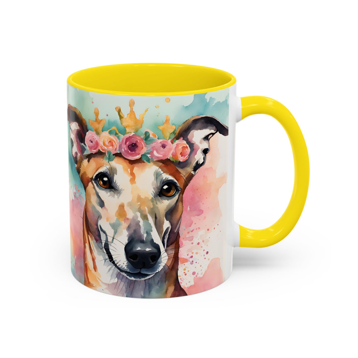 Greyhound 04 Accent Coffee Mug - Dog Lover Gift
