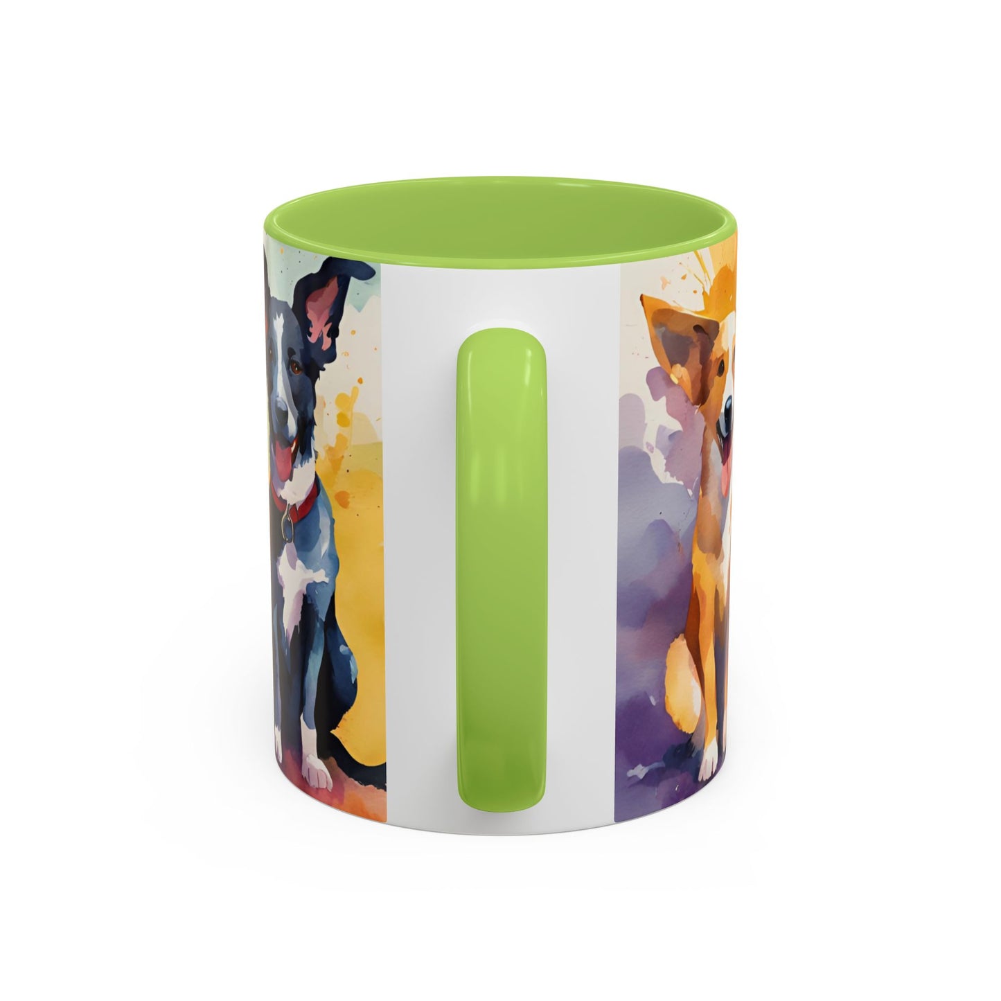 Multicoloured Doggies 11 Accent Mug 11oz