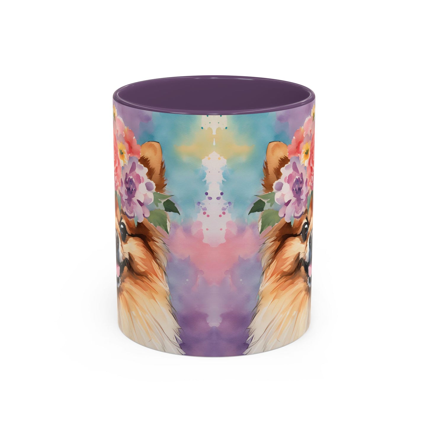 Pomeranian 01 Accent Coffee Mug - Dog Lover Gift