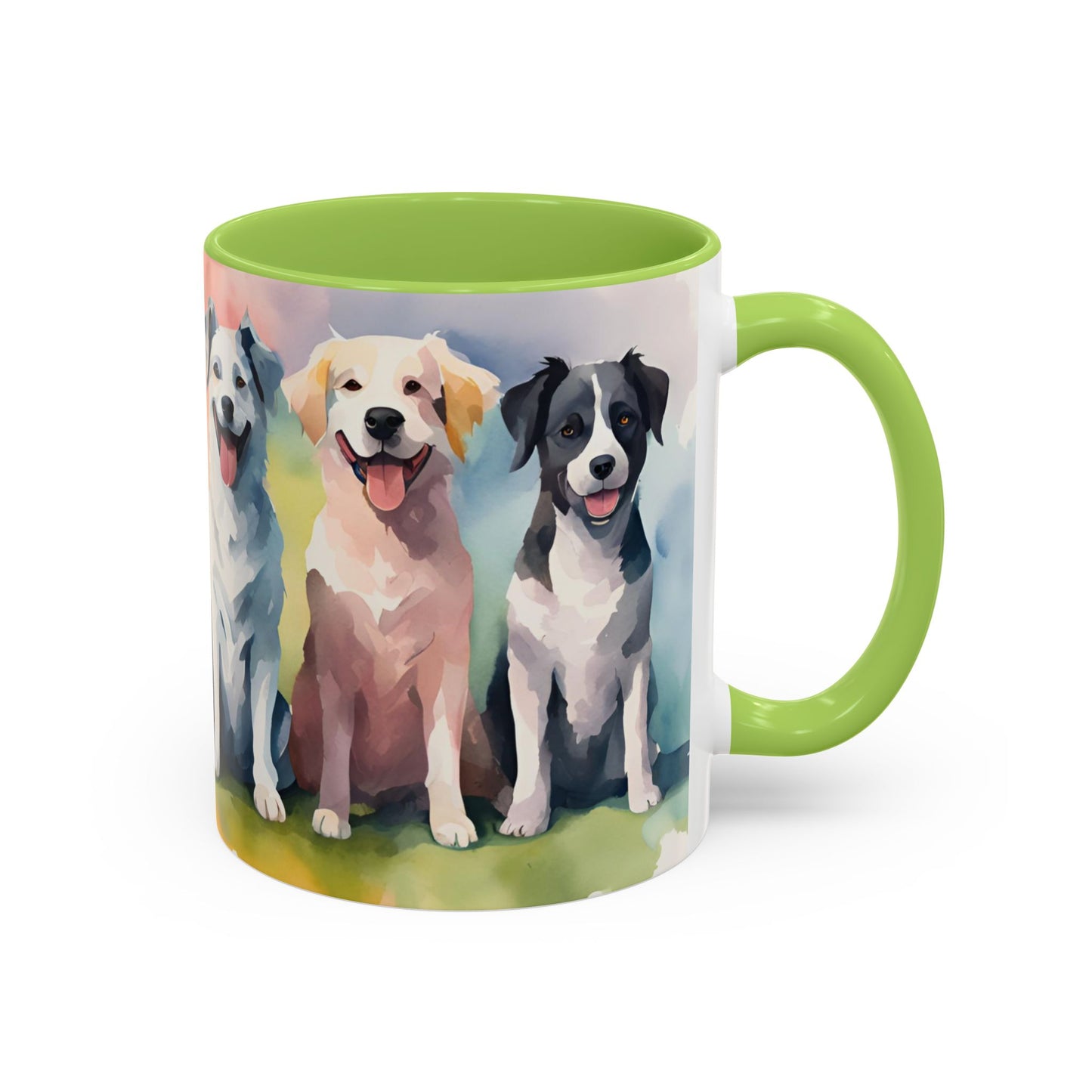 Multicoloured Doggies 08 Accent Mug 11oz