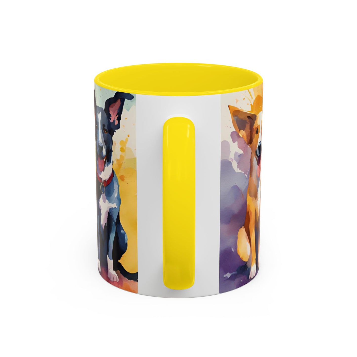 Multicoloured Doggies 11 Accent Mug 11oz