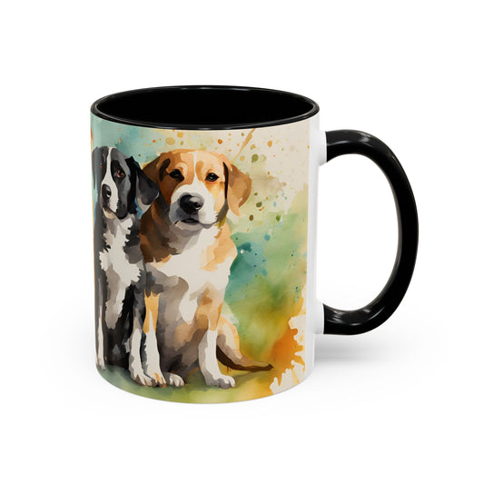 Multicoloured Doggies 09 Accent Mug 11oz