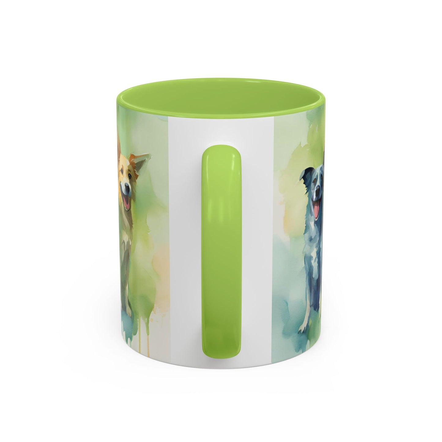 Multicoloured Doggies 10 Accent Mug 11oz