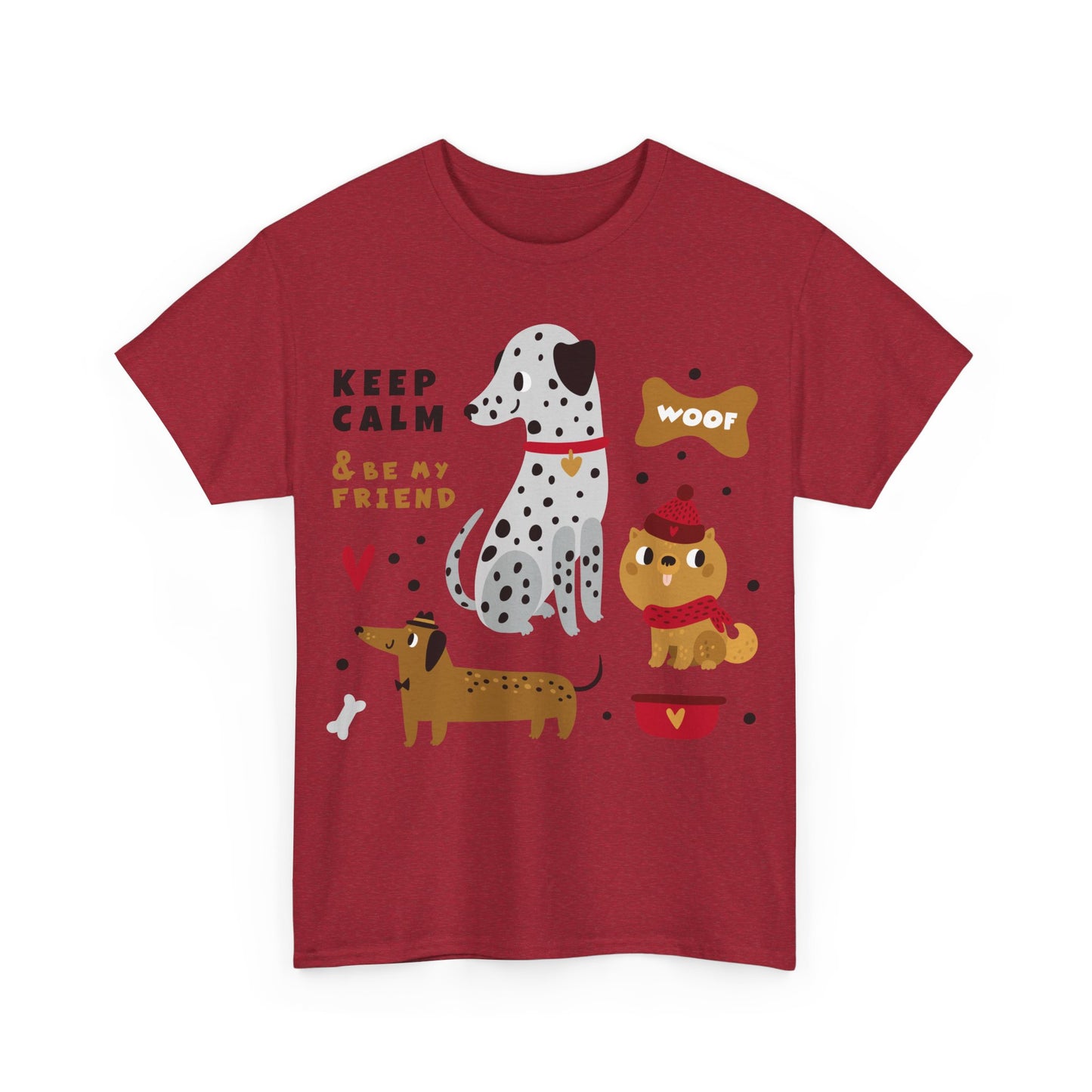 Keep Calm And Be My Friend Unisex Heavy Cotton Tee