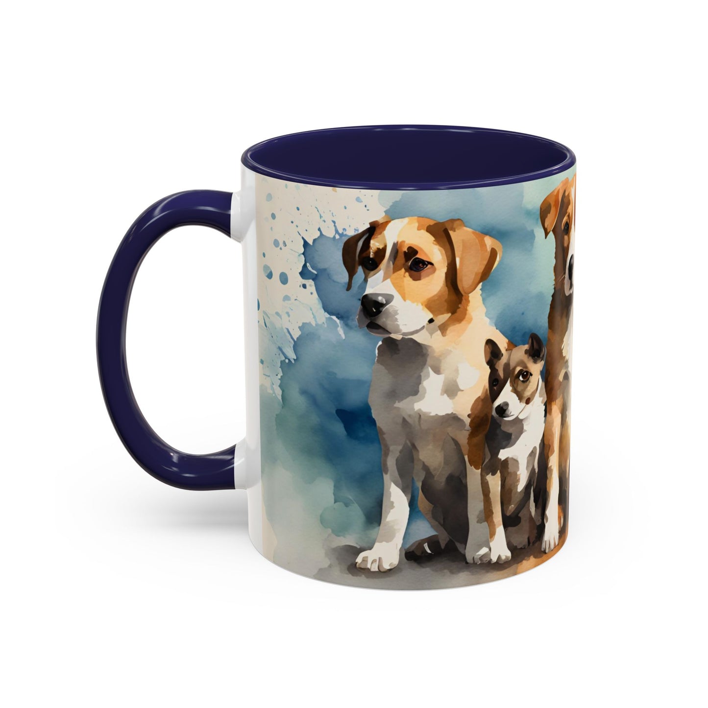 Multicoloured Doggies 09 Accent Mug 11oz