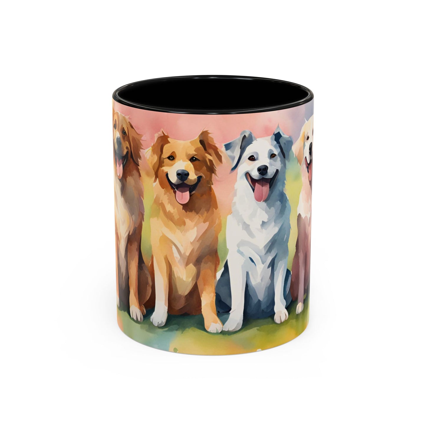 Multicoloured Doggies 08 Accent Mug 11oz