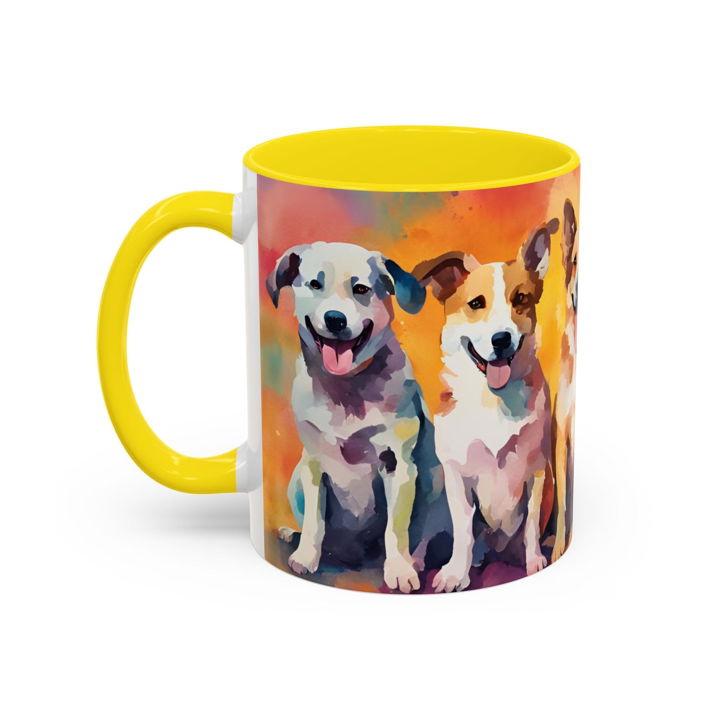 Multicoloured Doggies 03 Accent Mug 11oz