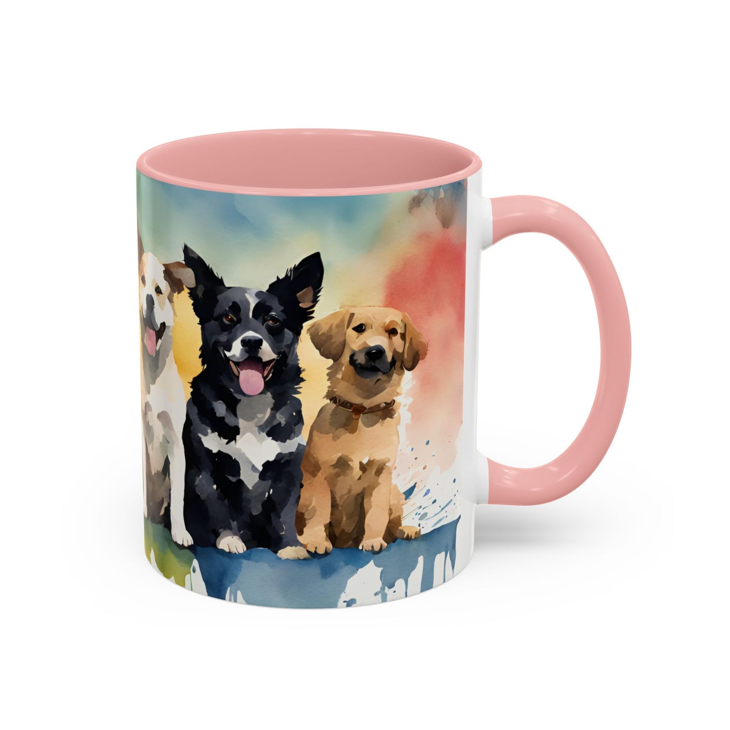 Multicoloured Doggies 02 Accent Mug 11oz
