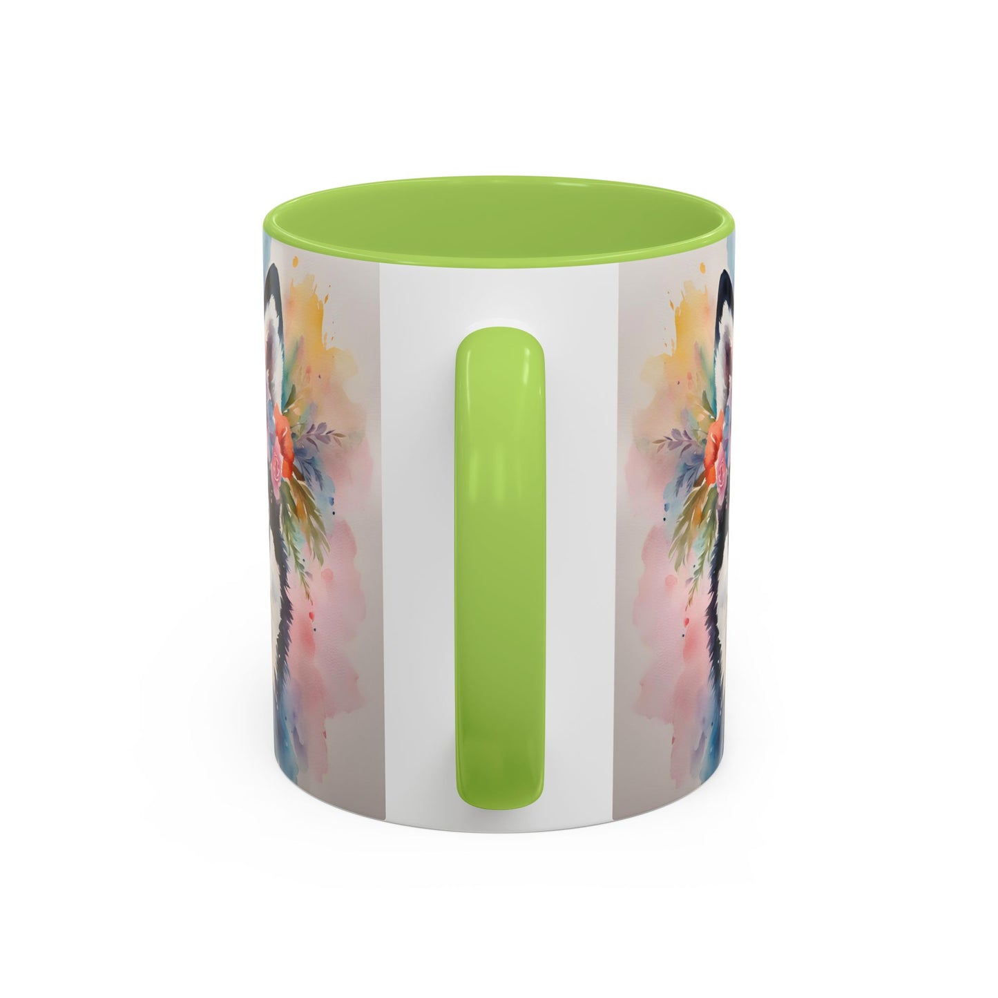 Husky 04 Accent Coffee Mug - Dog Lover Gift