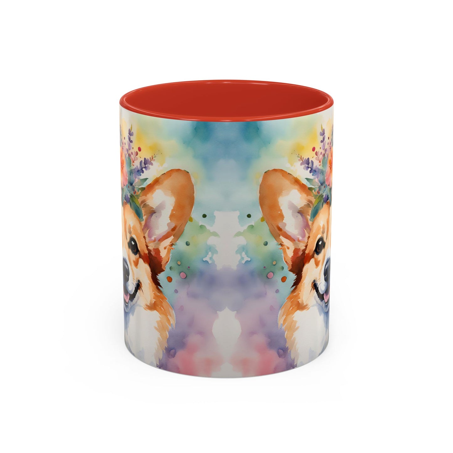 Corgi 04 Accent Coffee Mug - Dog Lover Gift