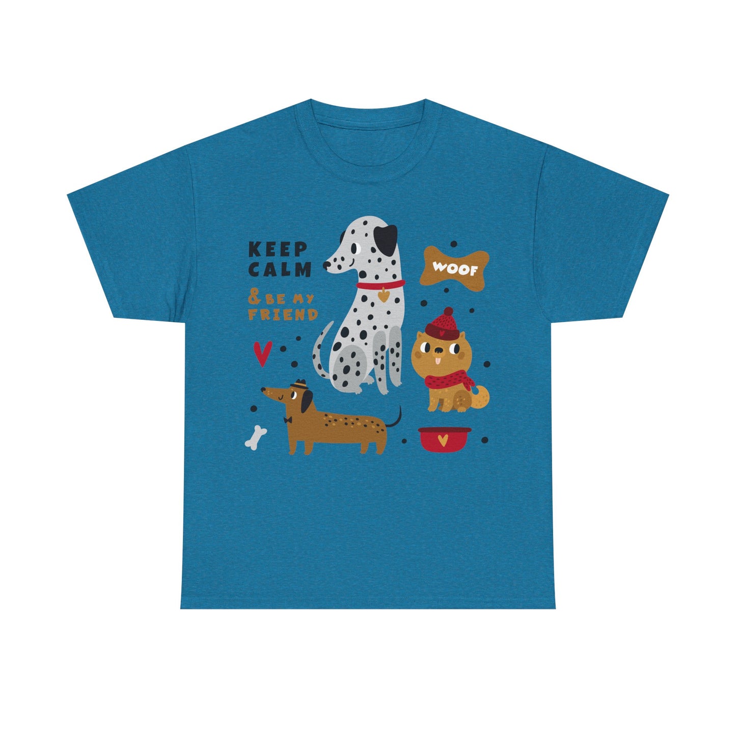 Keep Calm And Be My Friend Unisex Heavy Cotton Tee