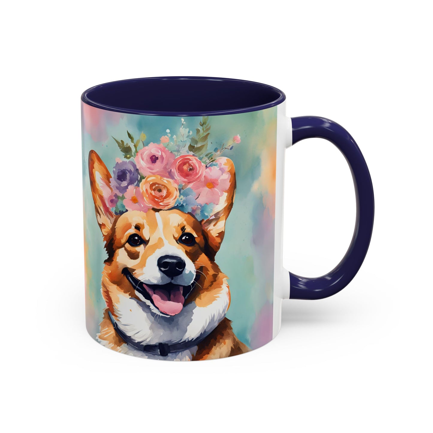 Corgi 01 Accent Coffee Mug - Dog Lover Gift