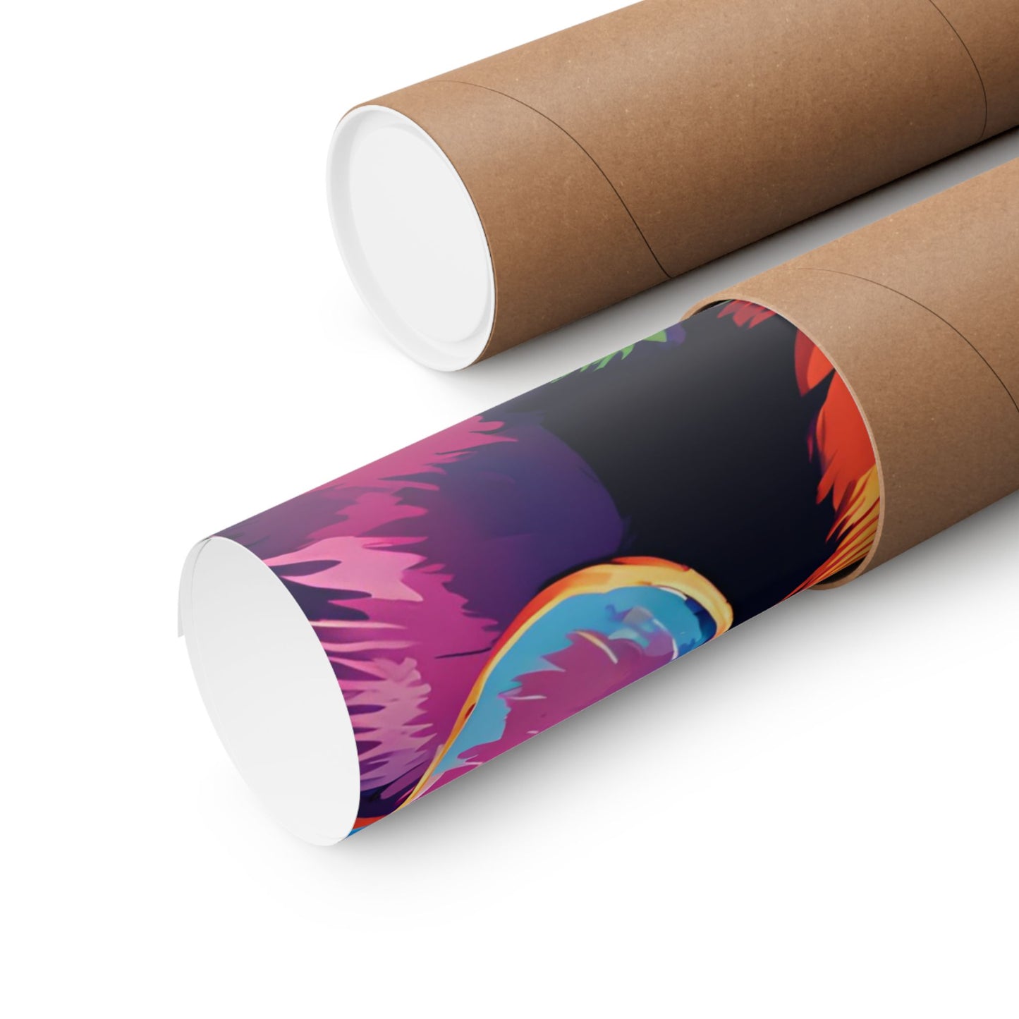 Multicolored Dachshund 01 Matte Vertical Poster