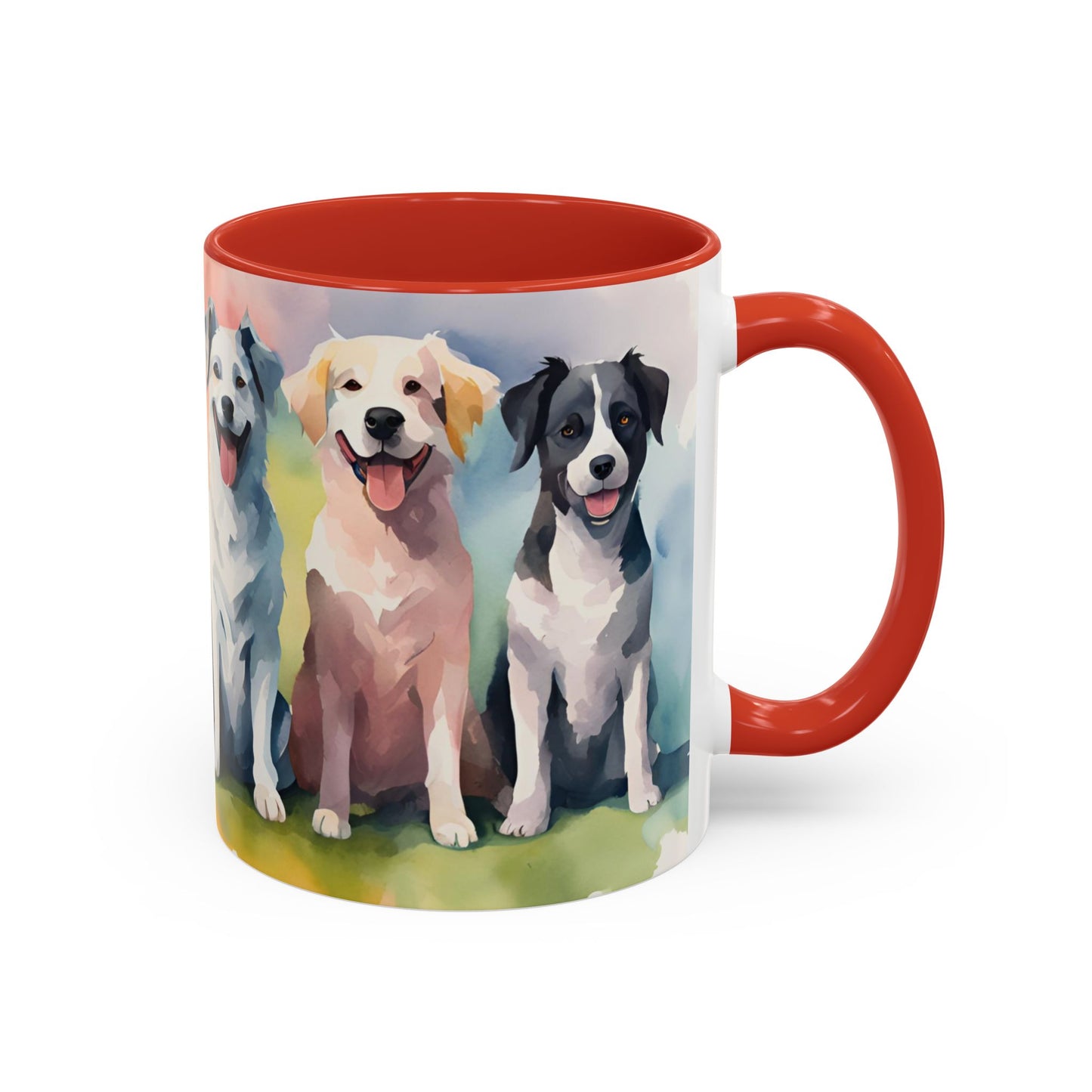 Multicoloured Doggies 08 Accent Mug 11oz
