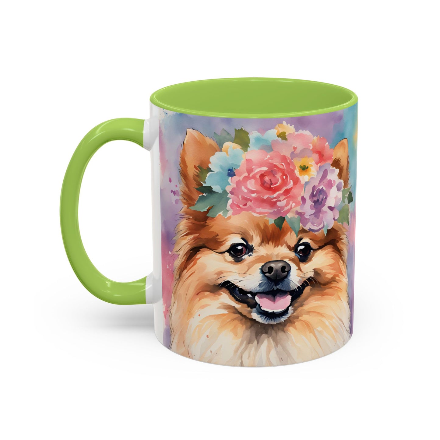 Pomeranian 01 Accent Coffee Mug - Dog Lover Gift
