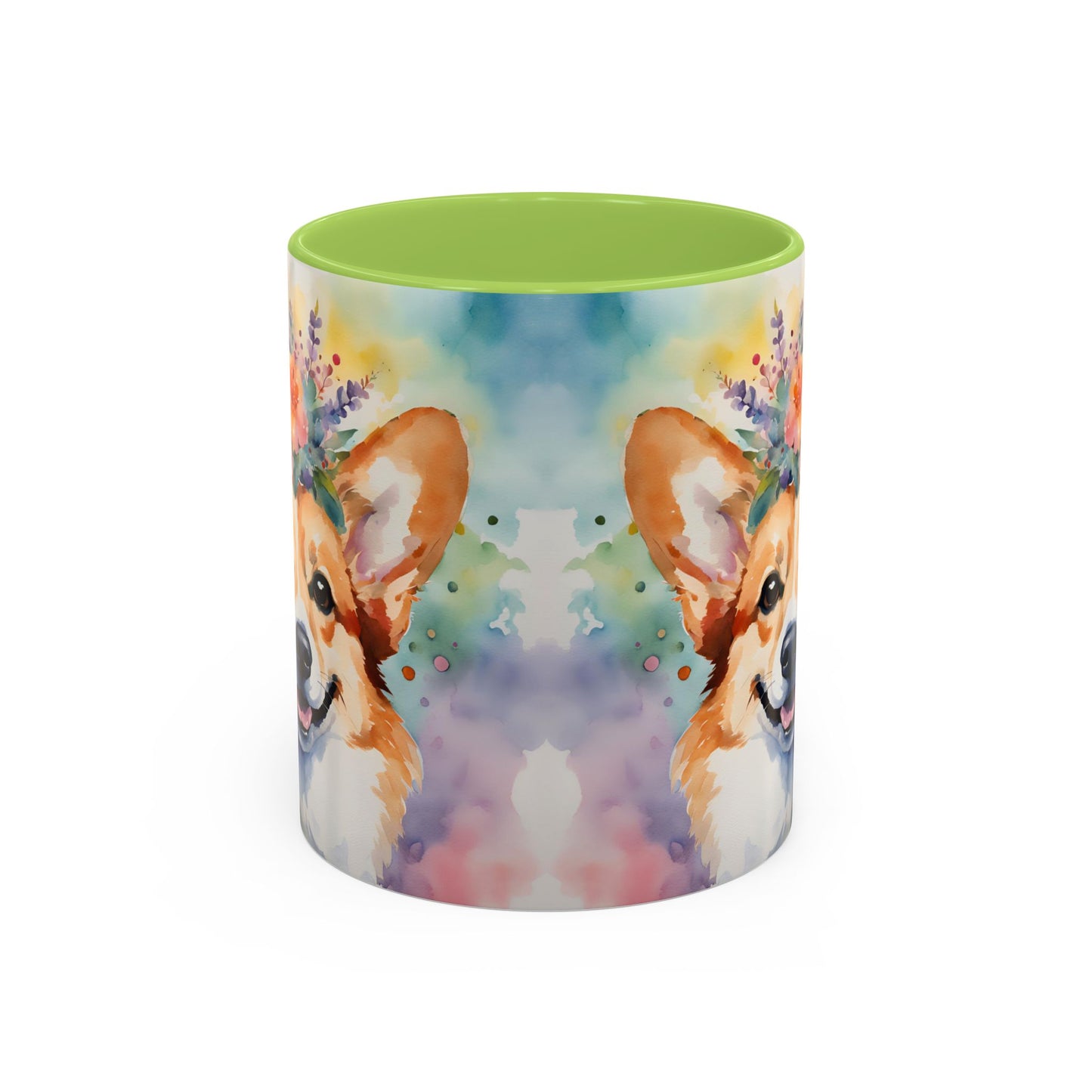 Corgi 04 Accent Coffee Mug - Dog Lover Gift