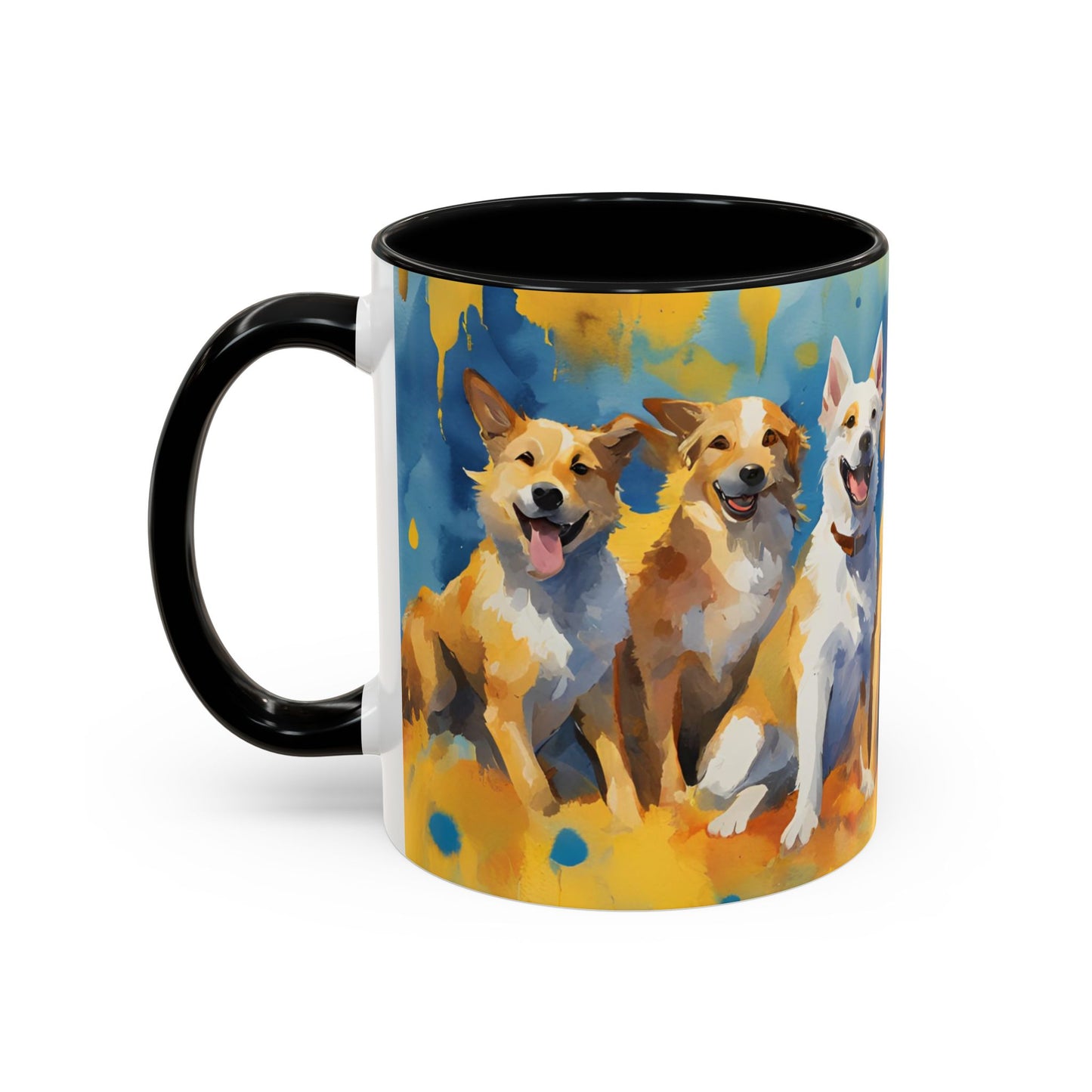 Multicolored Doggies 01 Accent Mug 11oz