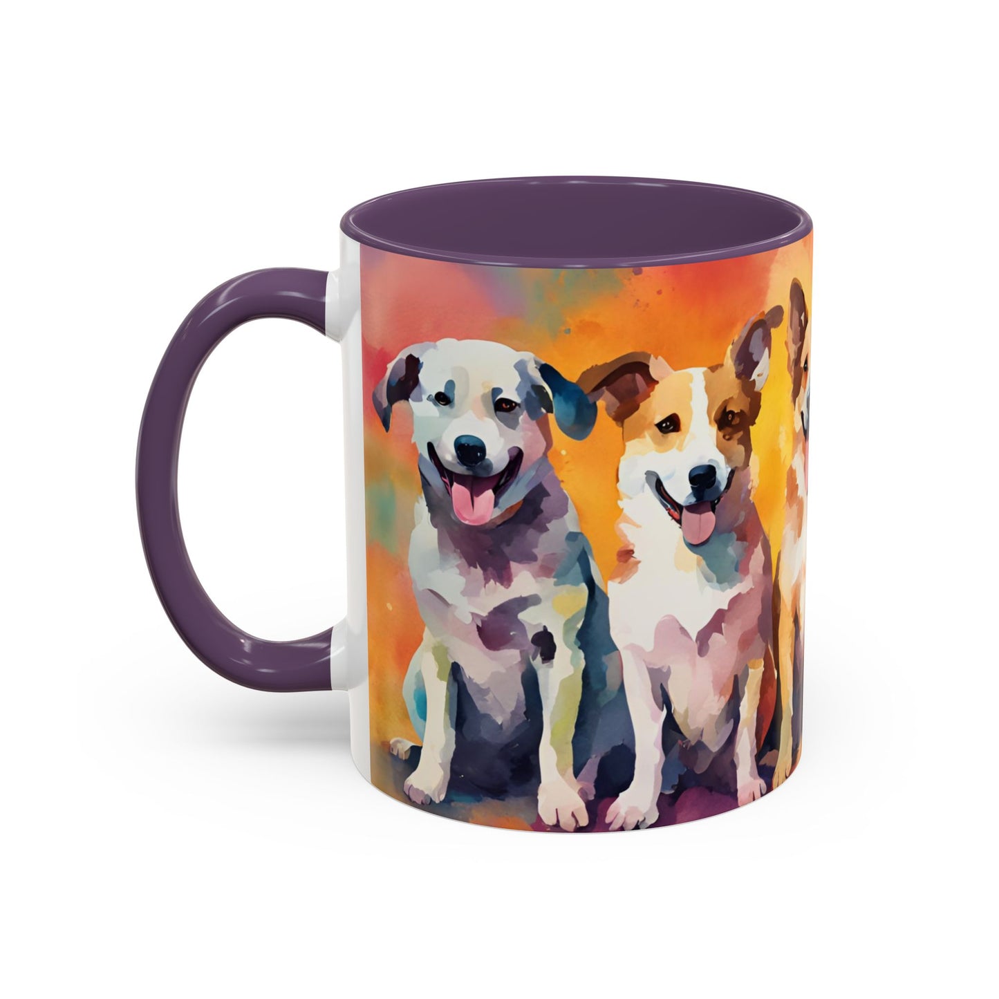 Multicoloured Doggies 03 Accent Mug 11oz