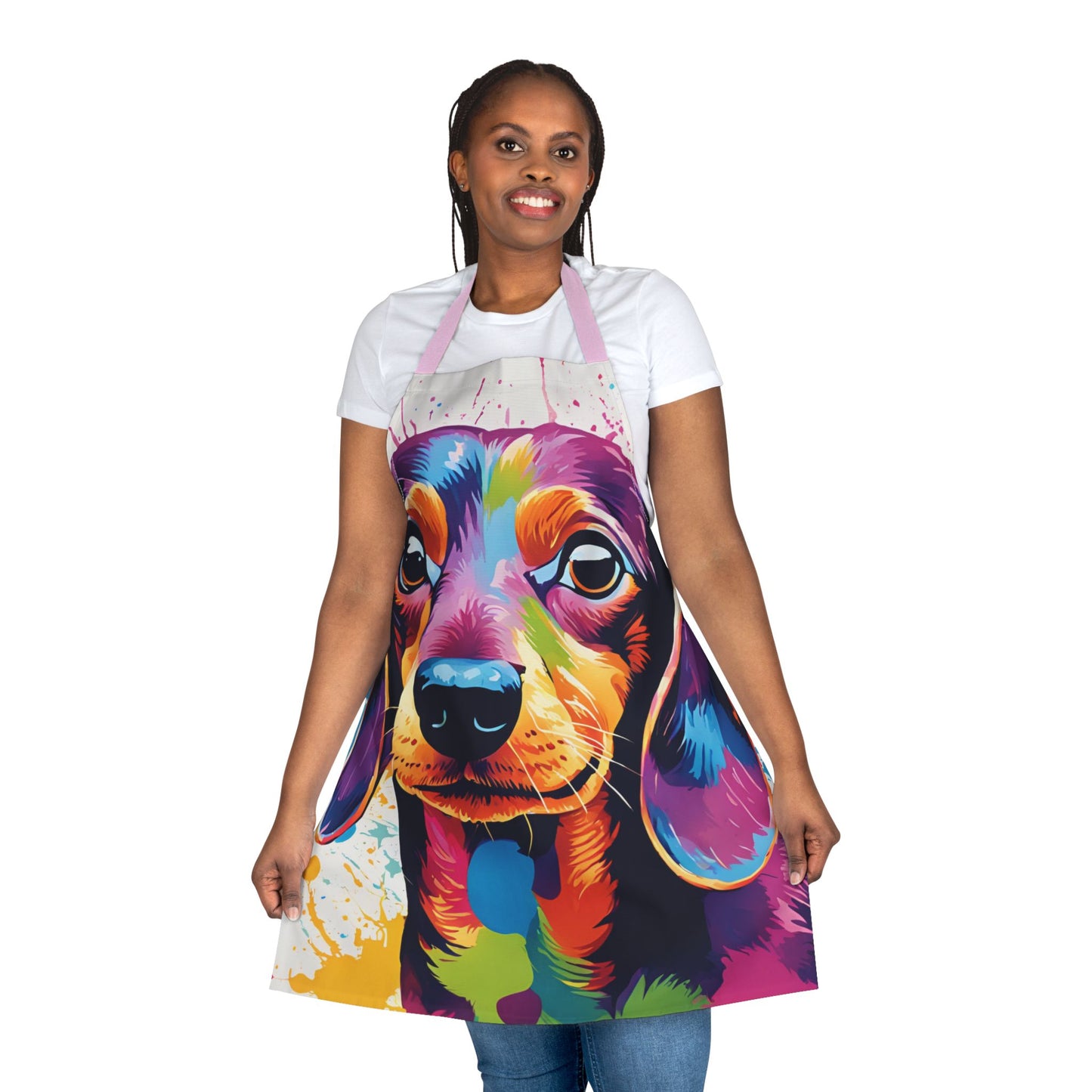 Multi dachshund Adult Apron (AOP)