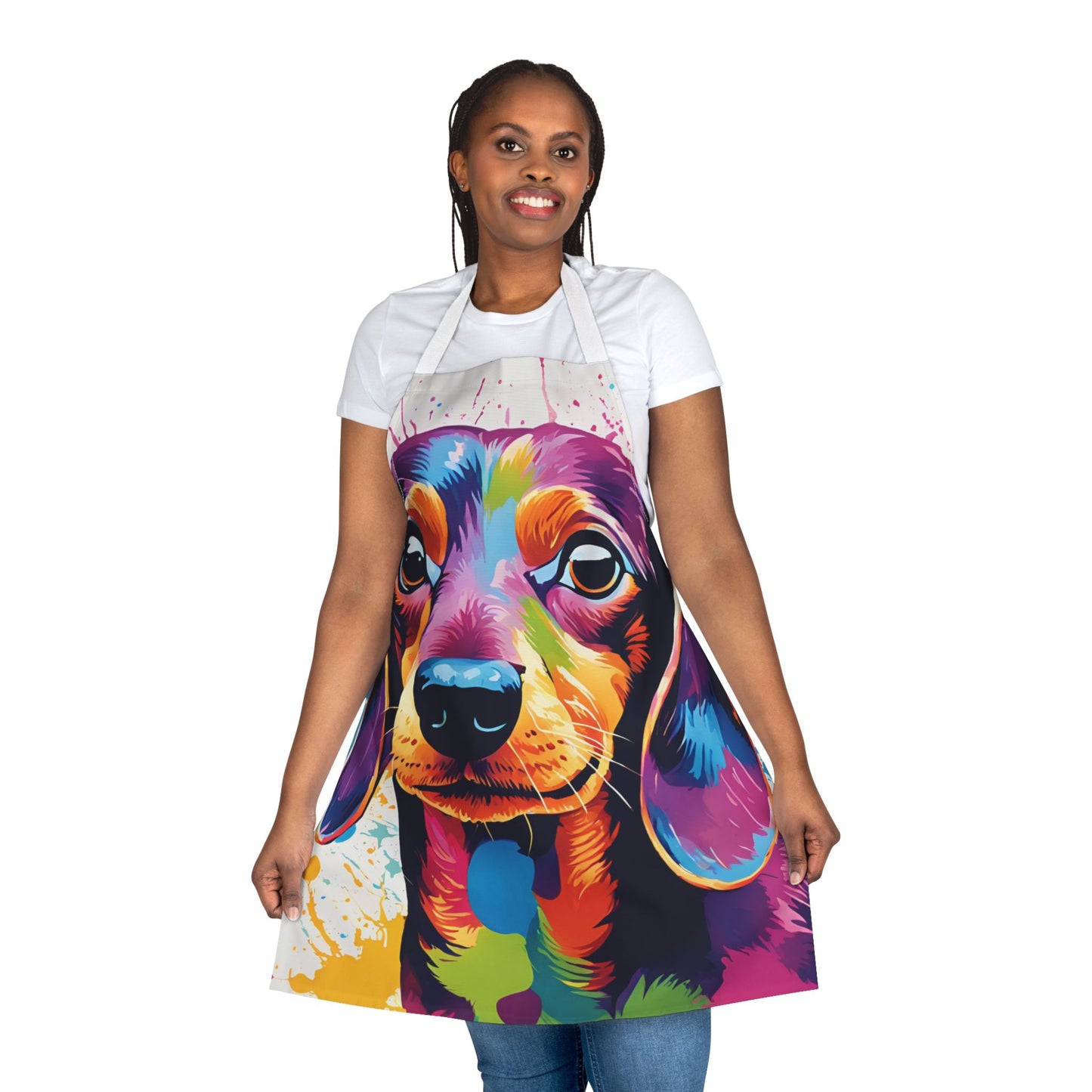 Multi dachshund Adult Apron (AOP)