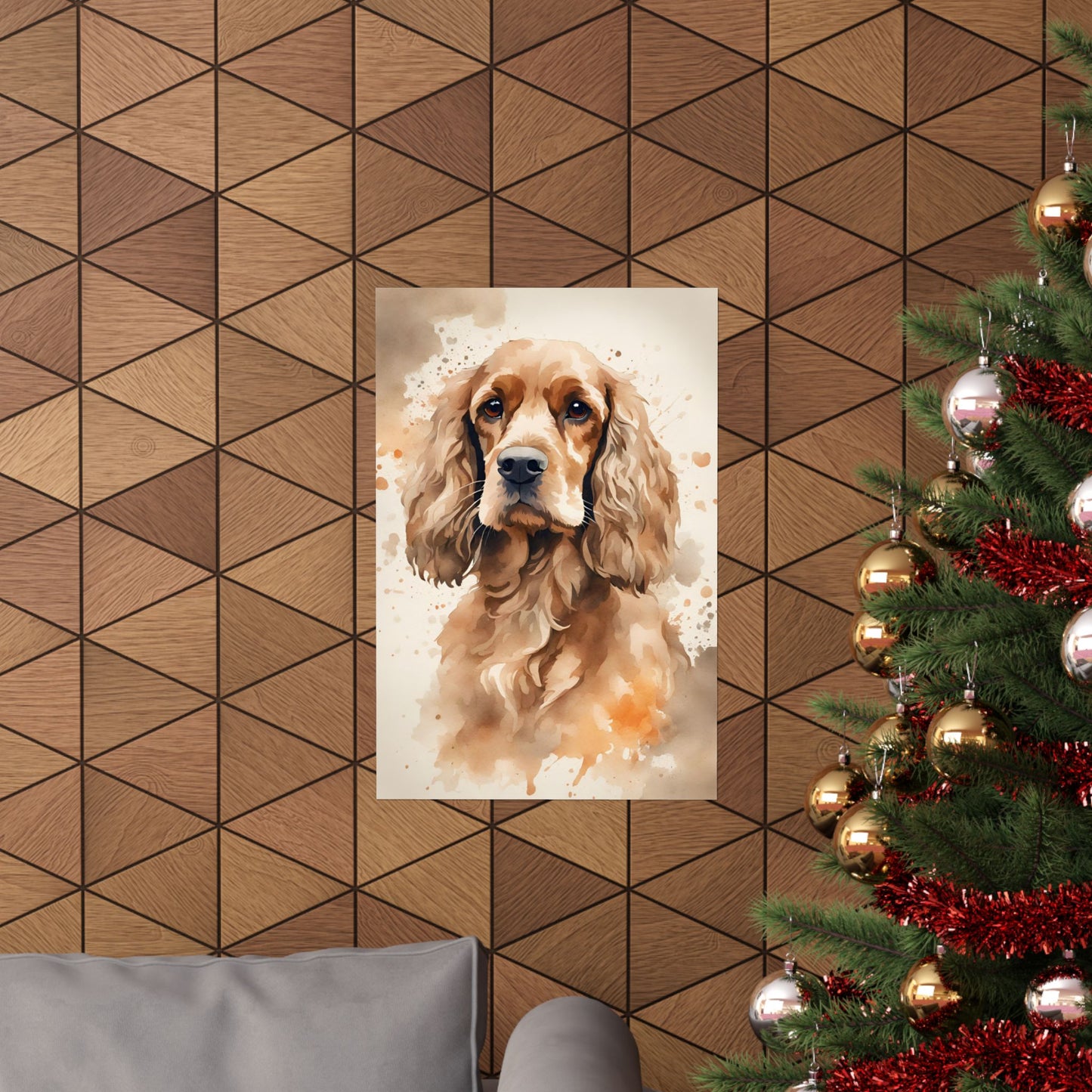 Dogs Cocker Spaniel 03 Matte Vertical Poster