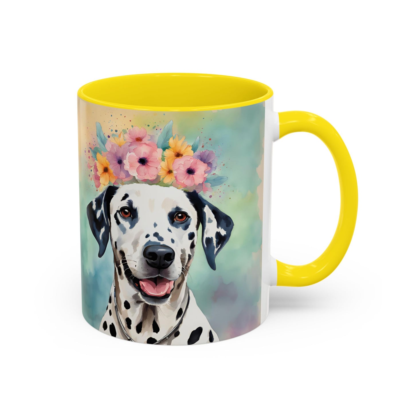 Dalmatian 01 Accent Coffee Mug - Dog Lover Gift
