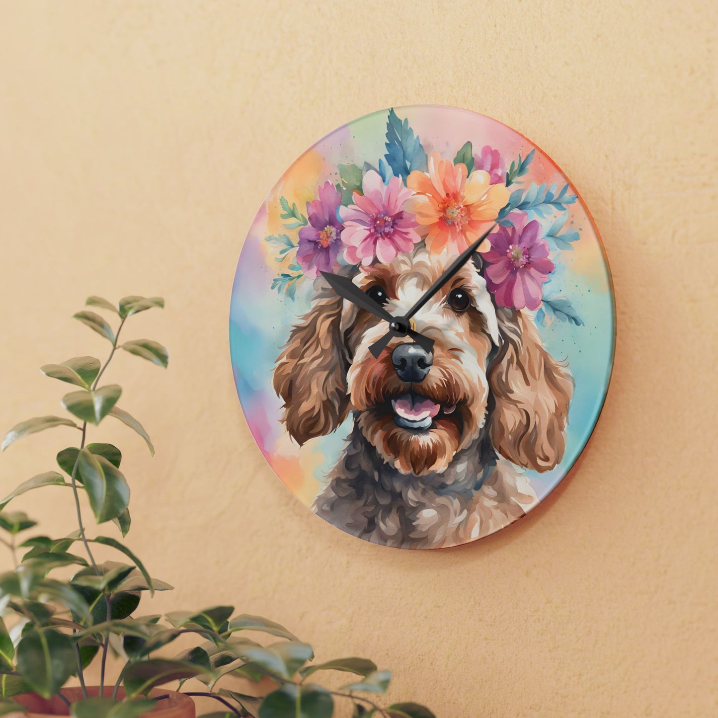 Cockapoo 03 Dog Wall Clock