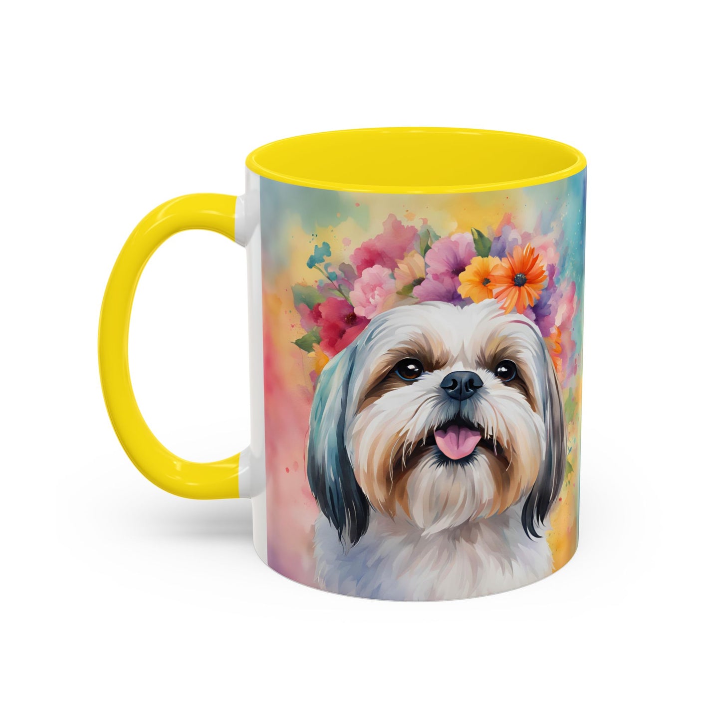Shih Tzu 01 Accent Coffee Mug - Dog Lover Gift
