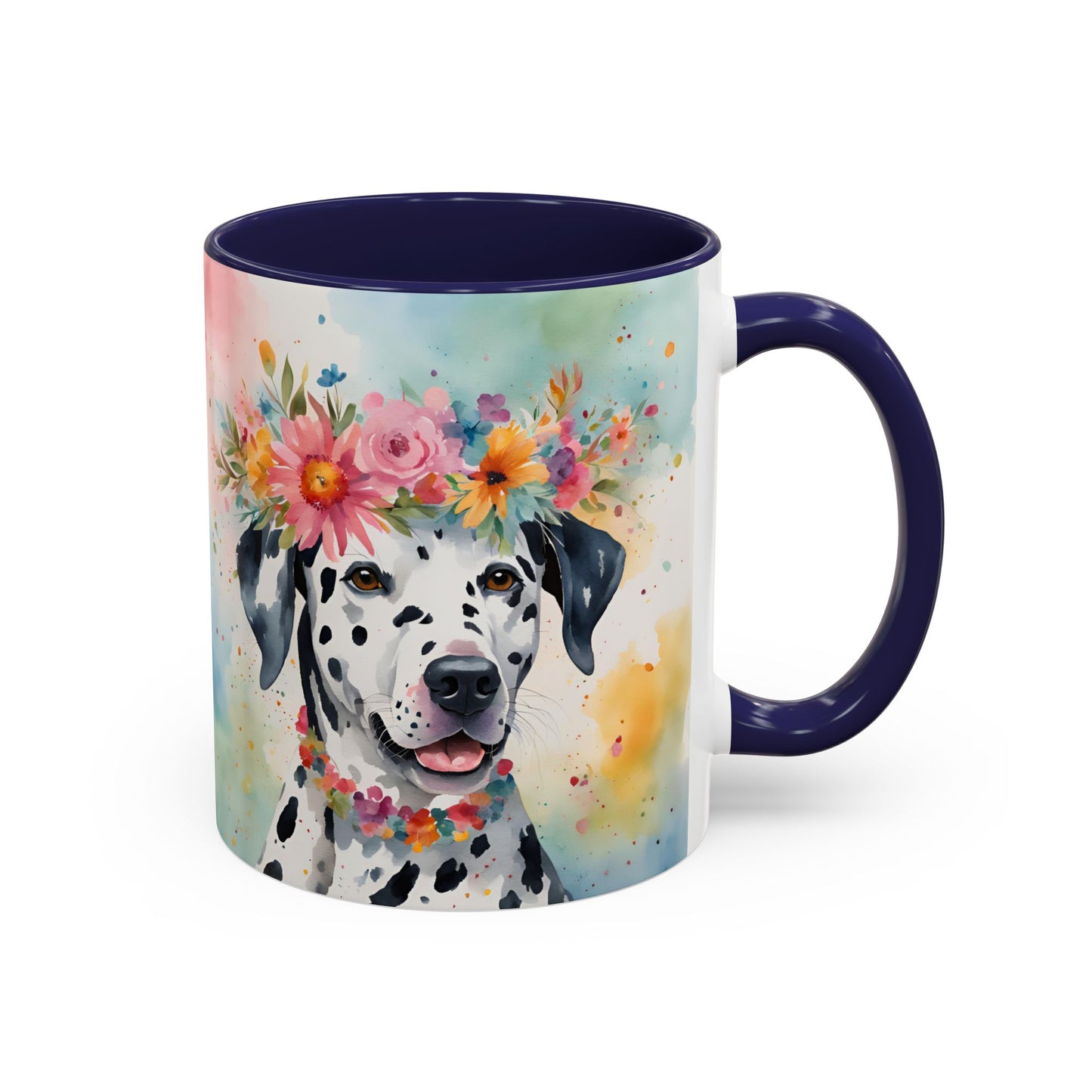 Dalmatian 02 Accent Coffee Mug - Dog Lover Gift