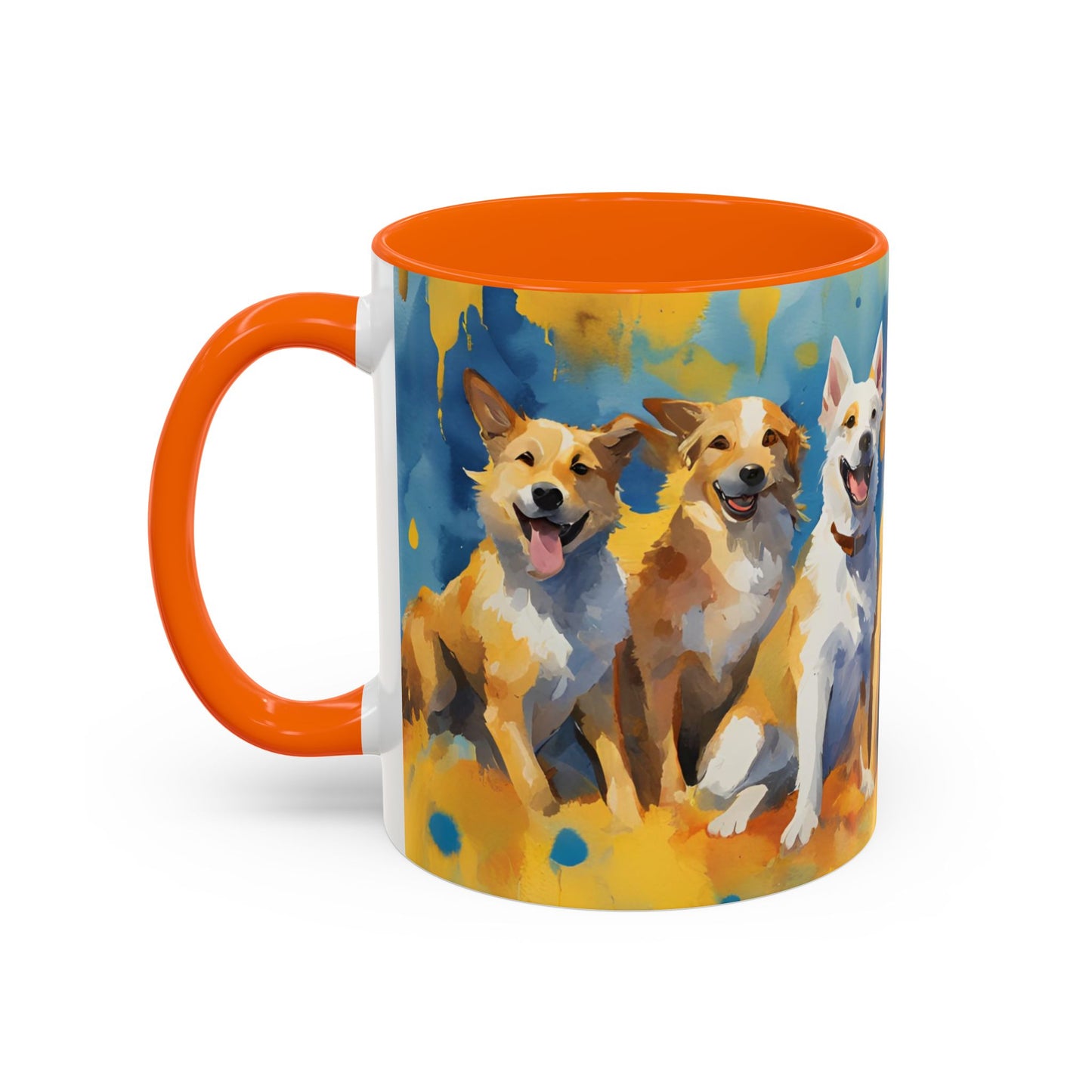 Multicolored Doggies 01 Accent Mug 11oz
