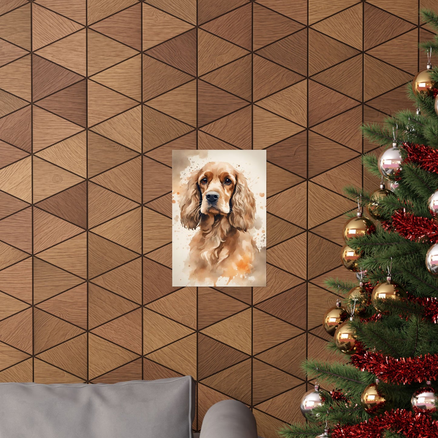Dogs Cocker Spaniel 03 Matte Vertical Poster
