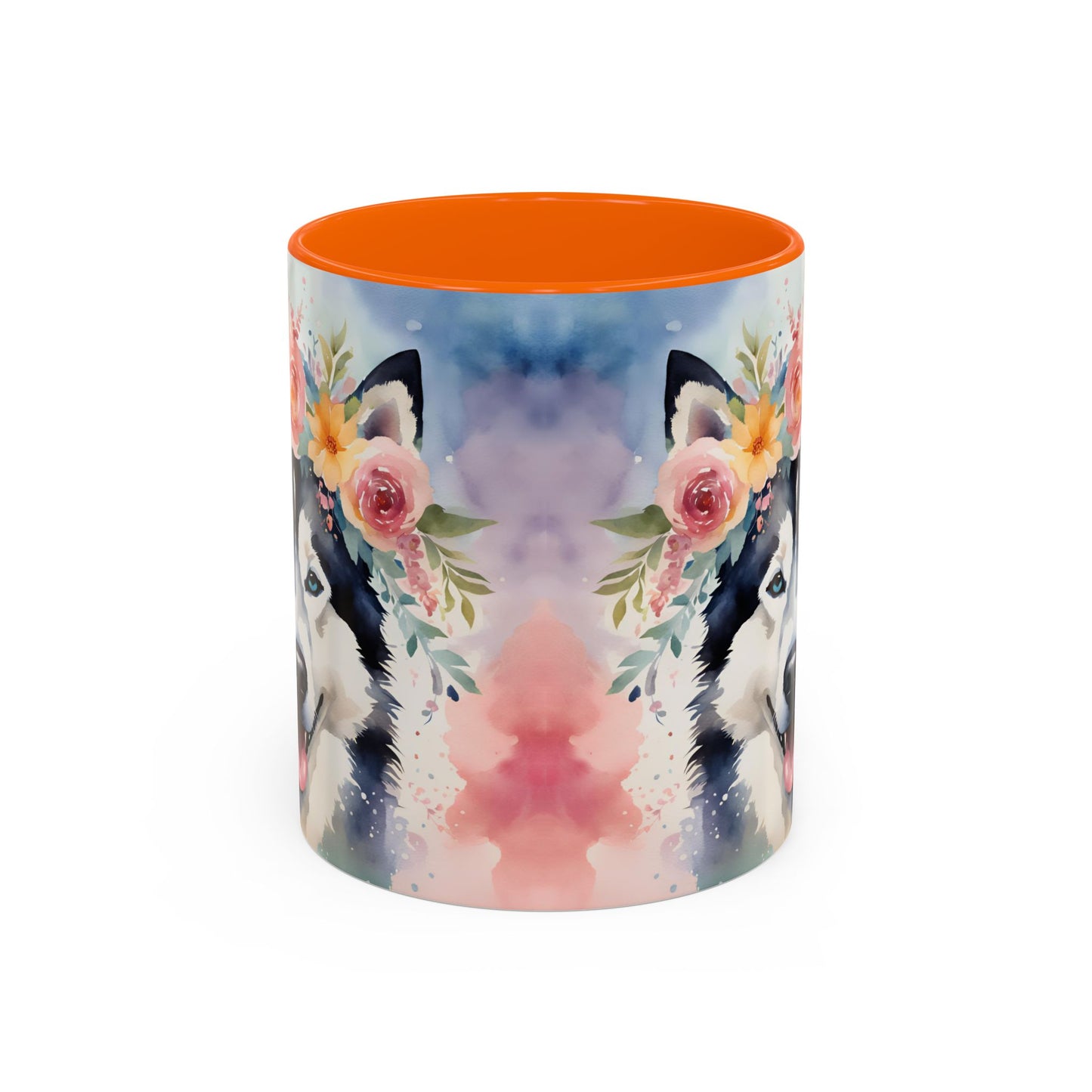 Husky 03 Accent Coffee Mug - Dog Lover Gift