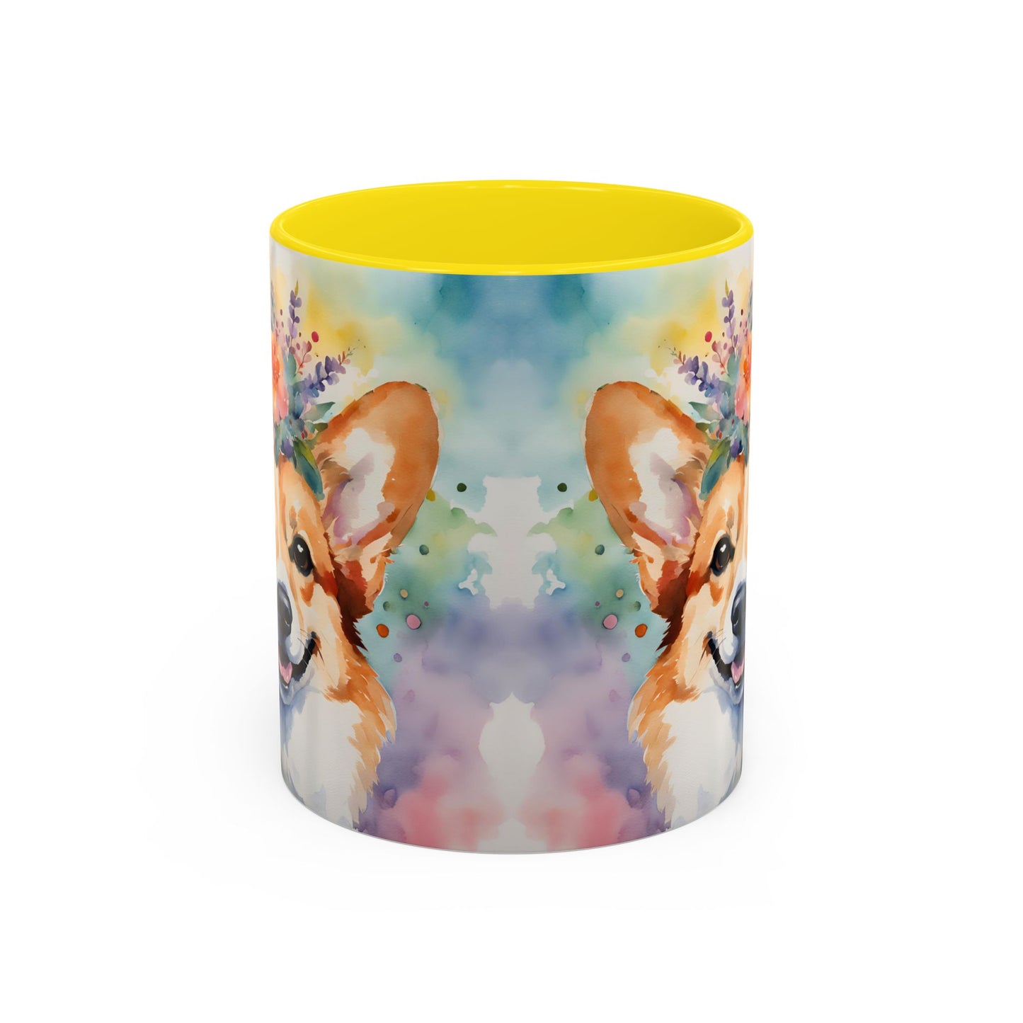 Corgi 04 Accent Coffee Mug - Dog Lover Gift