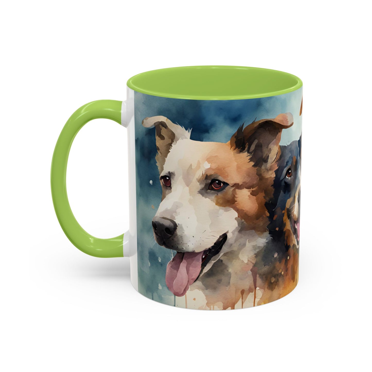 Multicoloured Doggies 5 Accent Mug 11oz