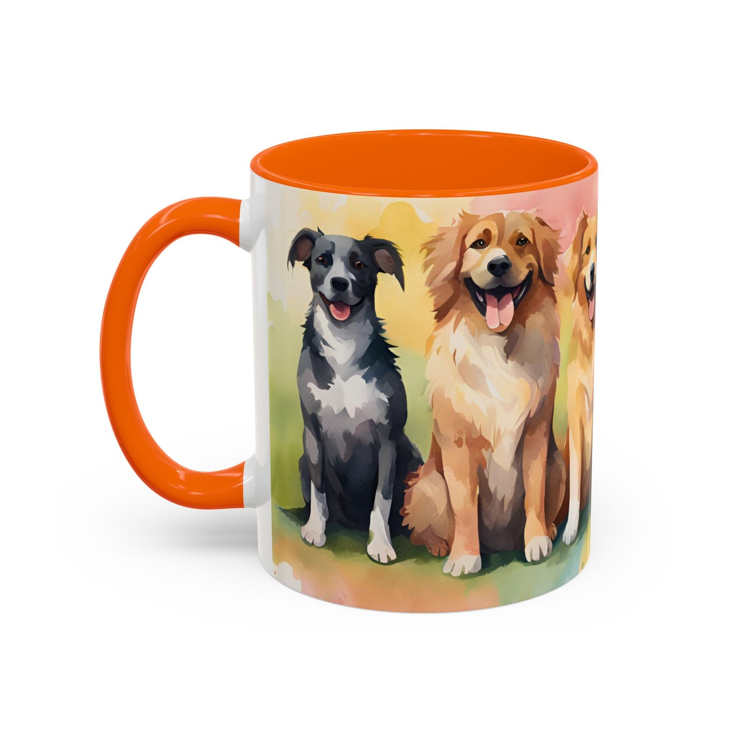 Multicoloured Doggies 08 Accent Mug 11oz