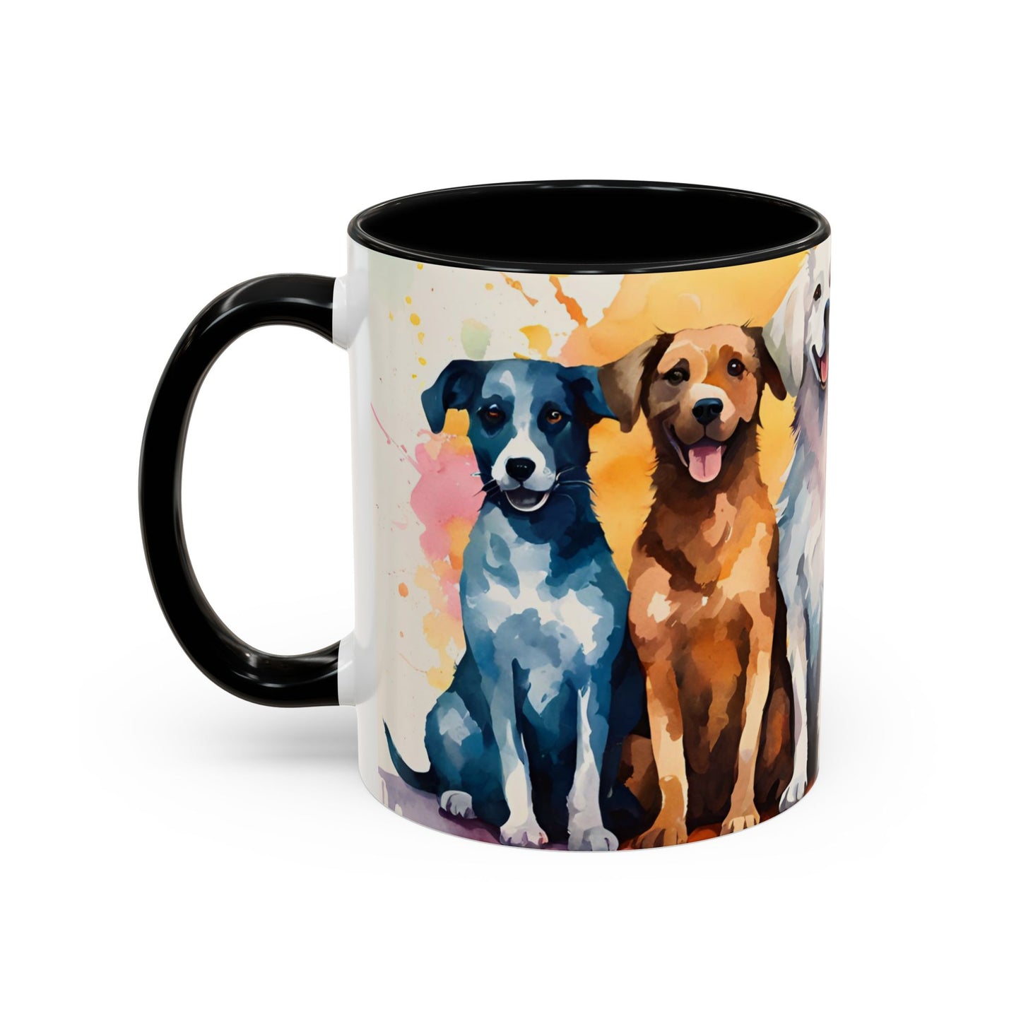 Multicoloured Doggies 07 Accent Mug 11oz