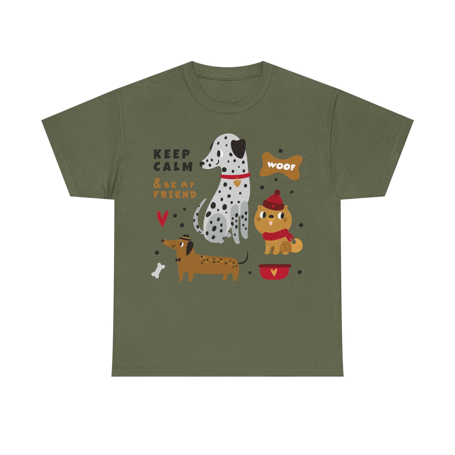 Keep Calm And Be My Friend Unisex Heavy Cotton Tee