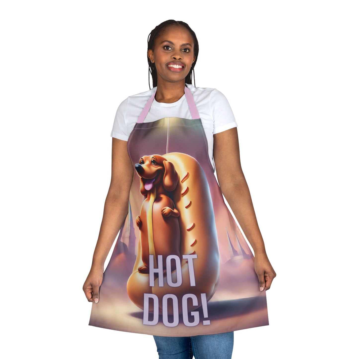 Hot Dog 1 Apron, 5 Color Straps (AOP)