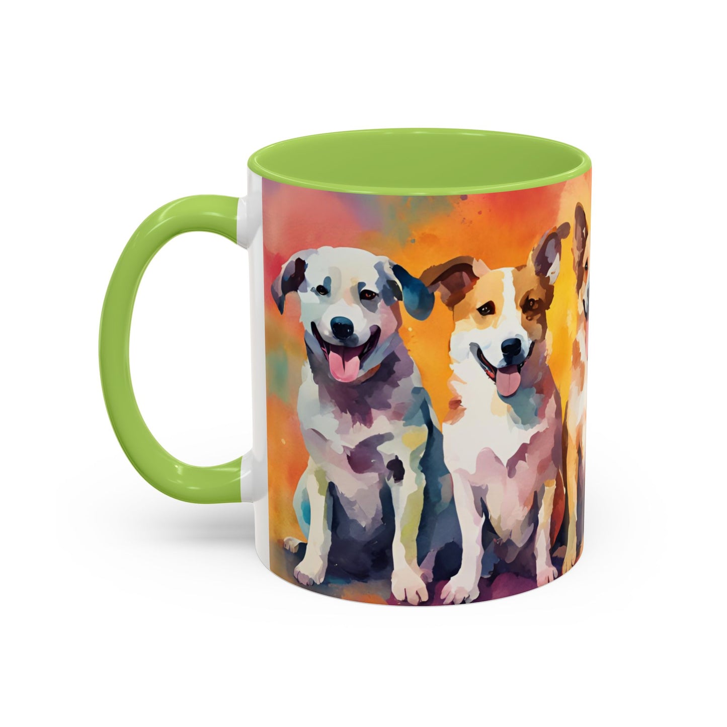 Multicoloured Doggies 03 Accent Mug 11oz