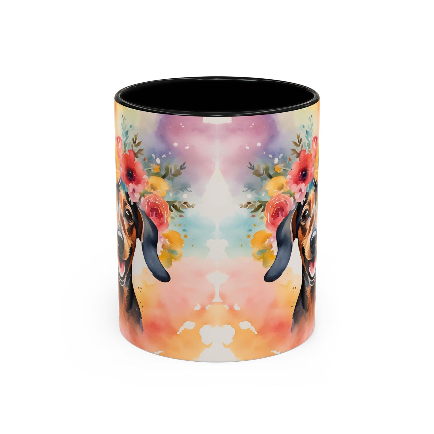 Dachshund 02 Accent Coffee Mug - Dog Lover Gift