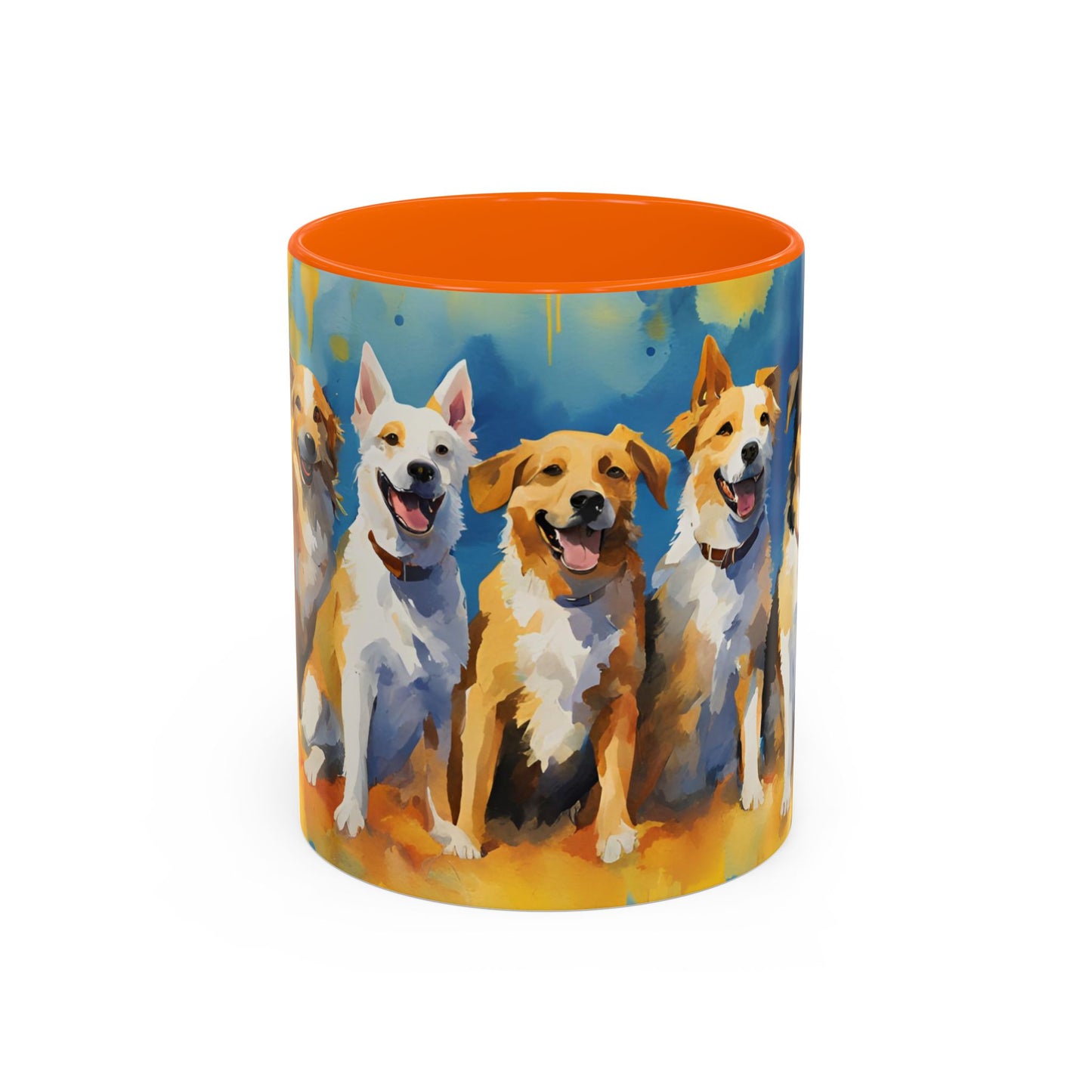Multicolored Doggies 01 Accent Mug 11oz