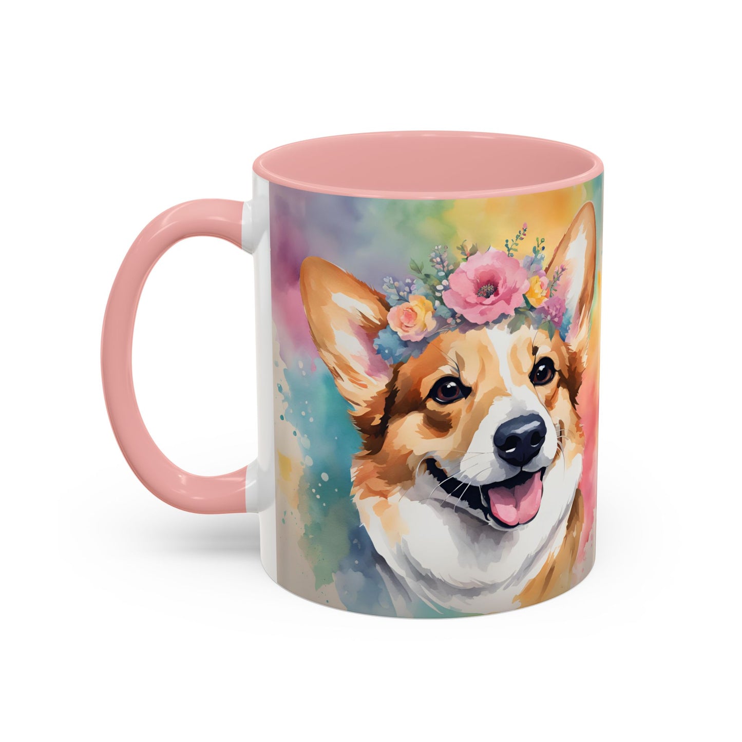 Corgi 02 Accent Coffee Mug - Dog Lover Gift