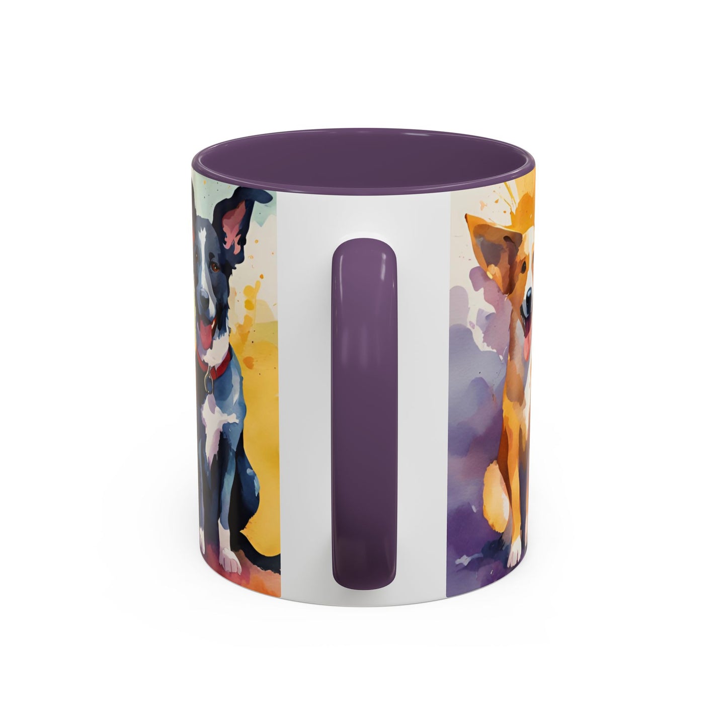 Multicoloured Doggies 11 Accent Mug 11oz