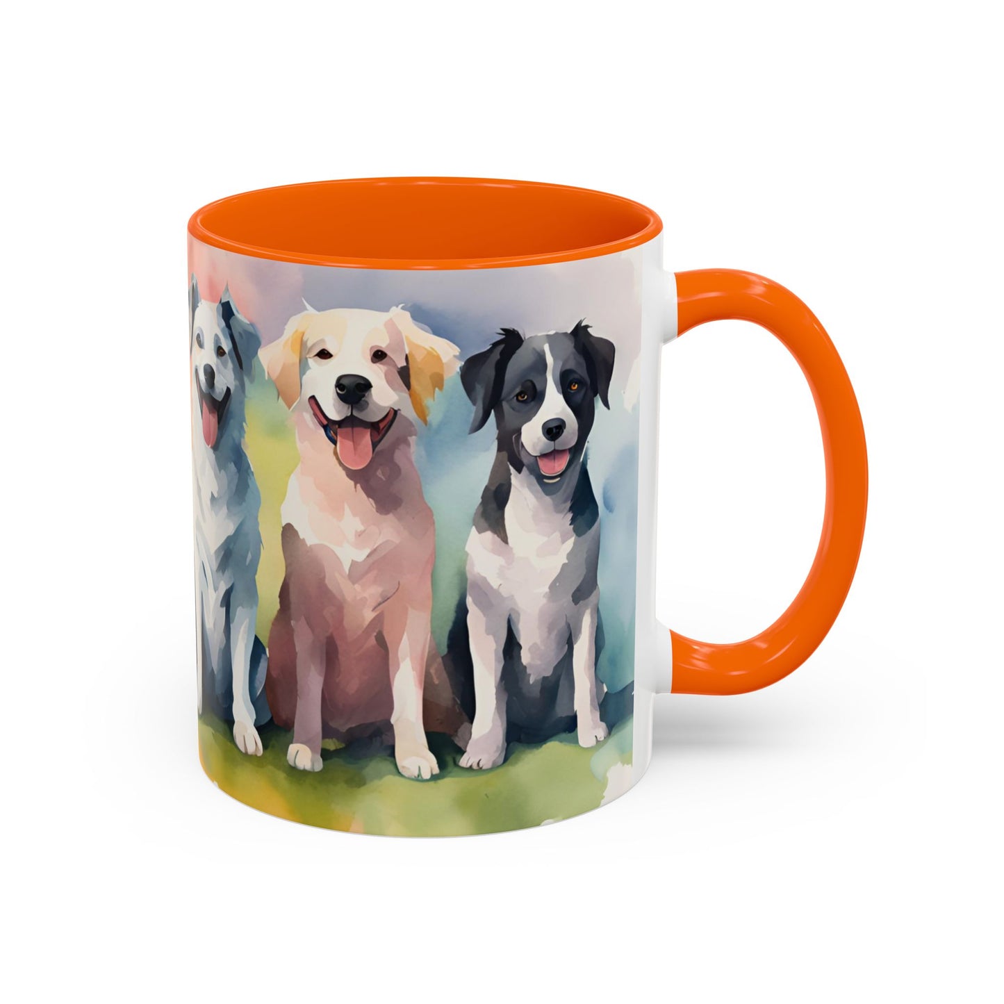 Multicoloured Doggies 08 Accent Mug 11oz